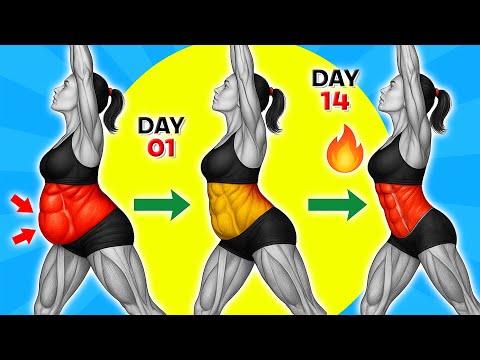 30-Min Standing Workout 🔥 Best Exercises to Lose Hanging Belly Fat & 3 Inches Off Waist