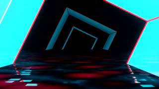 Neon loops shimmering tunnel