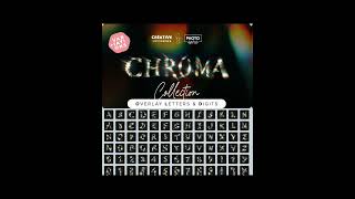 🌈 Chroma Light Letters Overlays Collection #overlays #Photoshop #tutorial #design