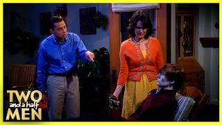 Rose’s Husband Proves Alan’s a Dummy | Two and a Half Men