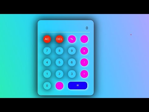 Calculator using html css javascript | #2023 #coding #html #viral #css #programming