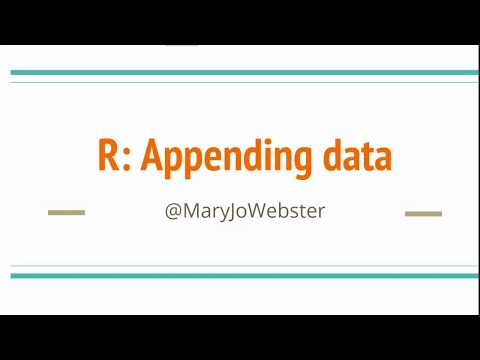 How-to: Appending data in R