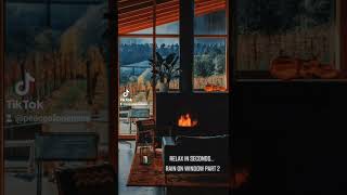 Relax in Seconds... Rain On Window Part 2 #shorts #rainonwindow