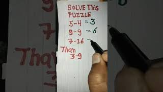 Sholve this puzzle Math #shorts