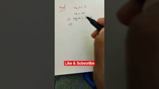 Log10 = 1 || Proof #mathematics #math #shorts #viral #algebra #matholympiadquestion