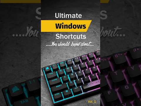 Ultimate Windows Shortcuts You Should Know #Windows #Windows11 #shorts