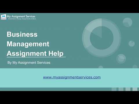 Business management assignment help