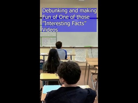 Debunking a "interesting facts" video from tiktok