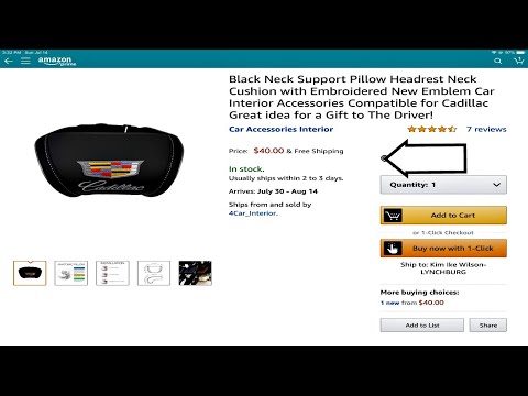Unboxing Black Neck Support Pillow Headrest Neck Cushion