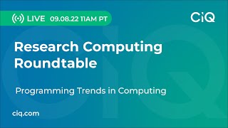 Research Computing Roundtable: Programming Trends in Computing