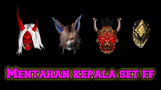 Kumpulan topeng set ff||topeng kepala Budi 01 gaming