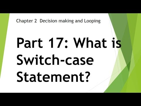 Part 17. What is Switch Case Statement?