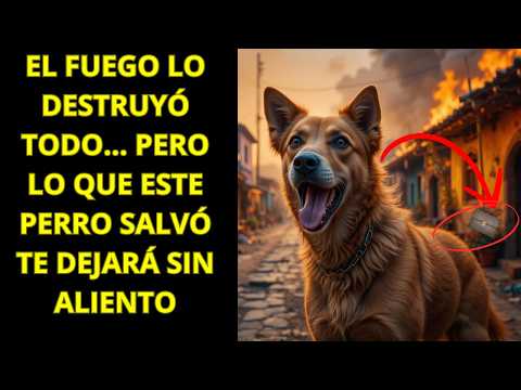 EL FUEGO LO DESTRUYÓ TODO...PERO LO QUE ESTE PERRO SALVÓ TE DEJARÁ SIN ALIENTO🔥#historiasincreibles