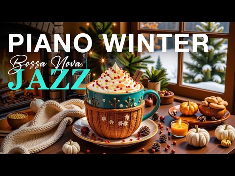 Christmas Bossa Nova Jazz | Winter Jazz Lounge & Cozy Fireplace Ambiance ☕