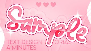 Text Design Tutorial // Ibis Paint X
