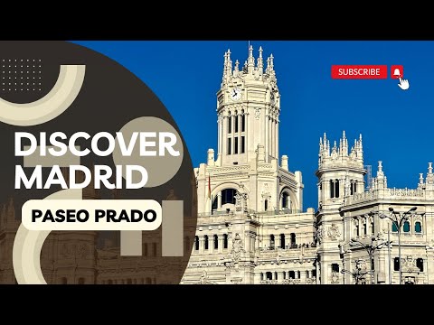 Madrid Spain 4K - Discover Madrid - CIBELES, PASEO DE PRADO, ATOCHA Walking Tour