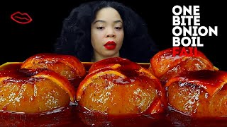 Spicy Buttery Cheesy Onion Boil, One Bite Challenge FAIL |TikTok Viral | Mukbang ASMR | Mmm ASMR