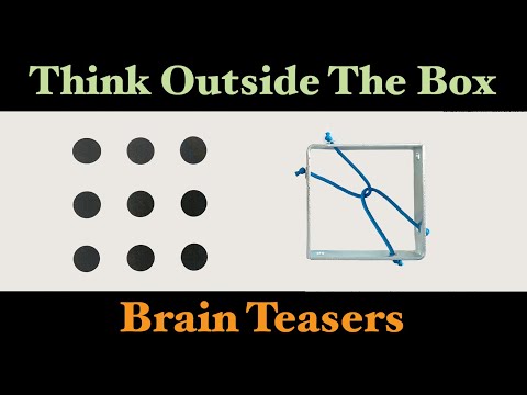 Where does “think outside the box” originate from?