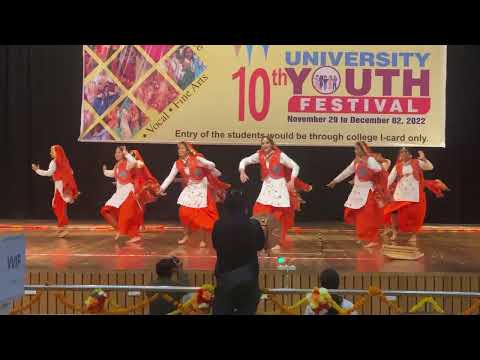 Youth Festival 2022| Folk Bhangra| Group Dance| Bhangra on Dhol | First performance