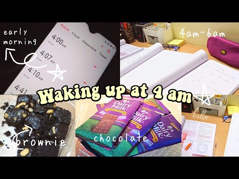 Waking up at 4AM to study 📑/ Morning Study Routine/ 11th grader/ #aestheticlifestyle