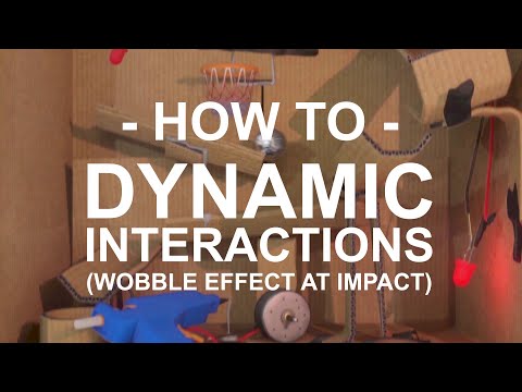 Dynamic Interaction - Wobble Effect on Collision - How to - Cinema 4D