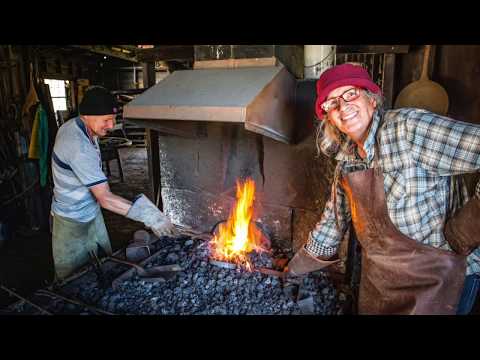 Judy Waterston, blacksmith, Duntroon North Otago, New Zealand