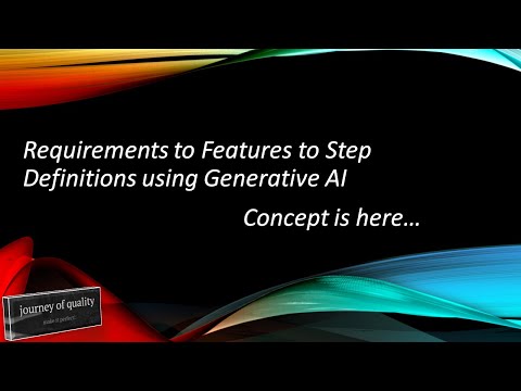 Requirements to Features to Step Definitions using Generative AI