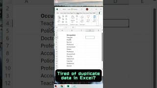 Stop Manually Deleting Duplicates in Excel #excel