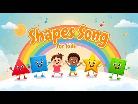 Shapes Song for Kids | Learn Shapes with Fun Animation | Circle Square Triangle for Children