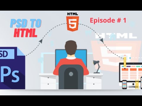 How to Convert HTML to PSD Complete in Urdu / Hindi Episode #1