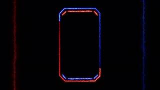 Glowing frame black screen | Neon light border | Frame template video background