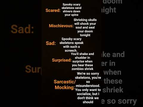acting challenge!(halloween addition!)