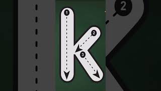 ✏️ Tracing Letter K | Learn Capital & Small K | ABC Writing for Kids | #Shorts | #learnfromsounds