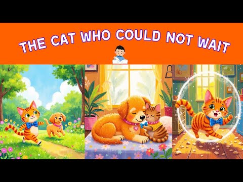 The Cat Who Couldn’t Wait 🐱 | Read-Along Moral Story for Kids | Kids Read-Along Book