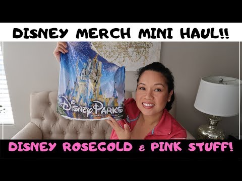 DISNEY PINK MERCH MINI HAUL | Lots of Pink stuff I bought from Disneyland!