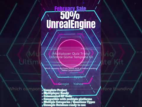Multiplayer Quiz Trivia Game #unrealengine #unrealenginetutorial #unrealengine5 #unrealtutorial