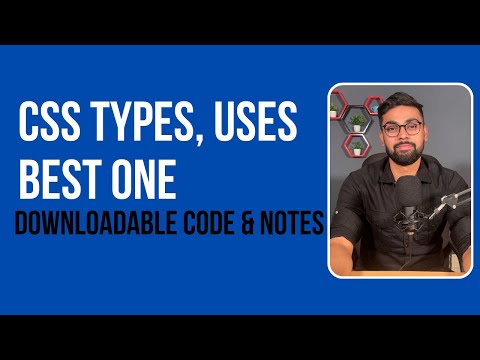 How to design webpages? What is CSS, how to use it and it's types (Hindi)