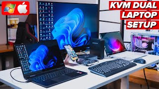 How to Connect 2 PCs To 1 Monitor with 1 Mouse & Keyboard - iDock C20