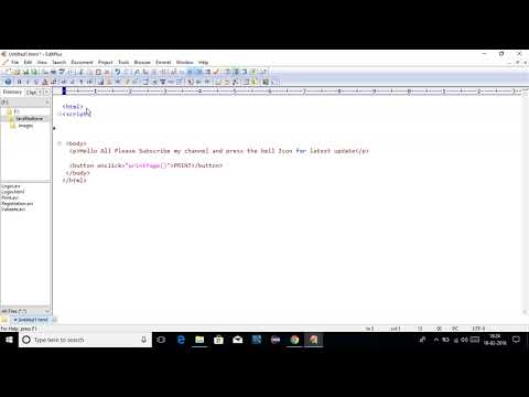 How to create Print button in HTML |How Print Button works in javascript