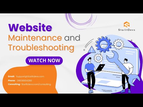 Website Maintenance & Troubleshooting Services By Starlit Devs