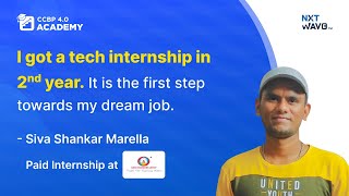Shiva's Tech Internship Success: The NxtWave CCBP Academy Experience | #LearnersSpeak 🎉🚀