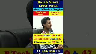 LEET PREPARATION INSTITUTE | OFFLINE LEET COACHING | LATERAL ENTRY | #ipuleetcoaching | #toppers