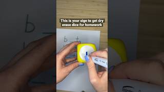 Homework Hack: Dry Erase Dice #dollarstorefinds #teachertips #homeworkhelp
