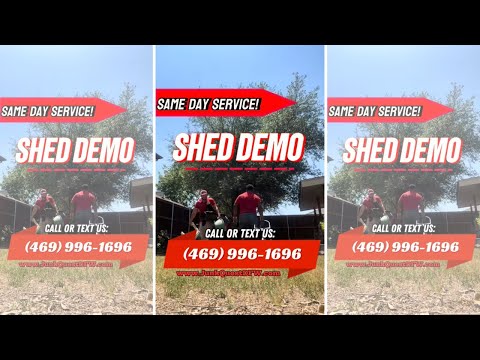 Shed Demolition and Removal in McKinney, TX | Junk Quest Gets It Done Fast!