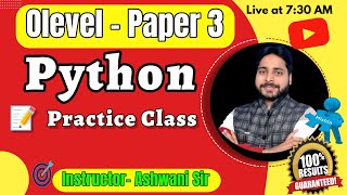 Python Programming || Practice Class || MCqs || Coding with Ashwani Sir