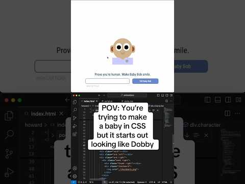 Making a baby in CSS | Timelapse