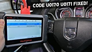 CODE U0170 U0171 LOST COMMUNICATION WITH UPFRONT SATELLITE ACCELERATION SENSOR LEFT RIGHT DODGE JEEP