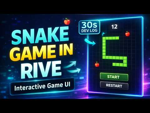 I Built the Classic Snake Game Inside Rive