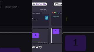 Learn CSS - 3 Ways to Center Div #programming #coding #htmlcss