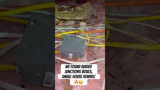 We Found Buried Junction Boxes 😳⚡ During a Small House Rewire#shorts #viral #trending #fyp #explore